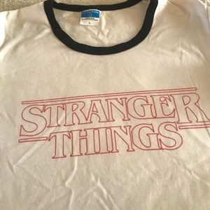 stranger things ringer t shirt